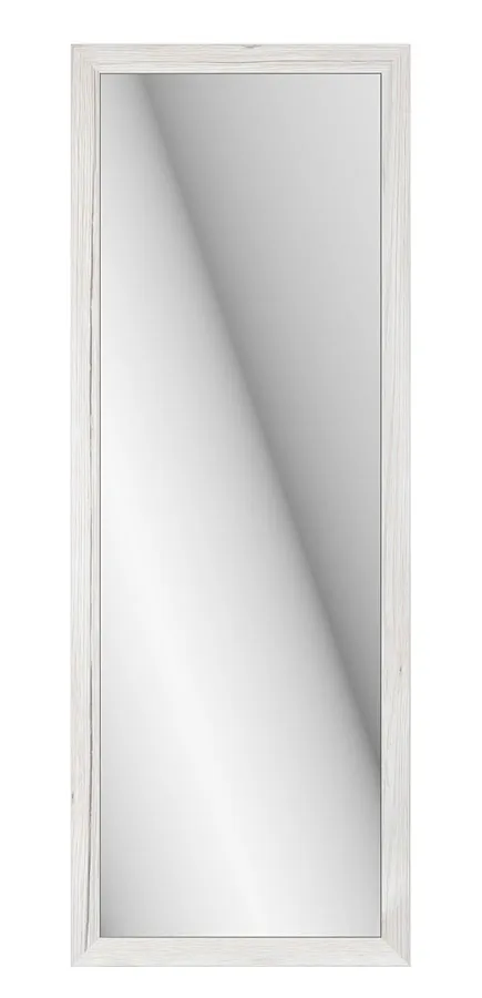 Prostokątne lustro ścienne w kolorze białego drewna T2-G51