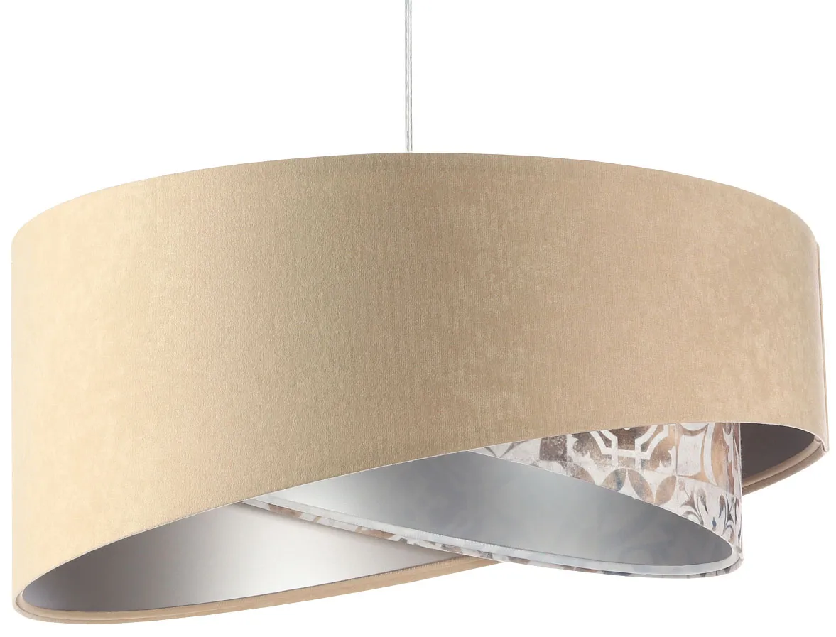 Beżowa lampa wisząca nad stół R5-T65