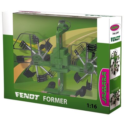 Jamara 412589 - Fendt Former do RC Fendt Traktor 405035 - obrotowe cynki podczas jazdy, zdalnie sterowane składane ramię wysięgnika, hak holowniczy z przodu