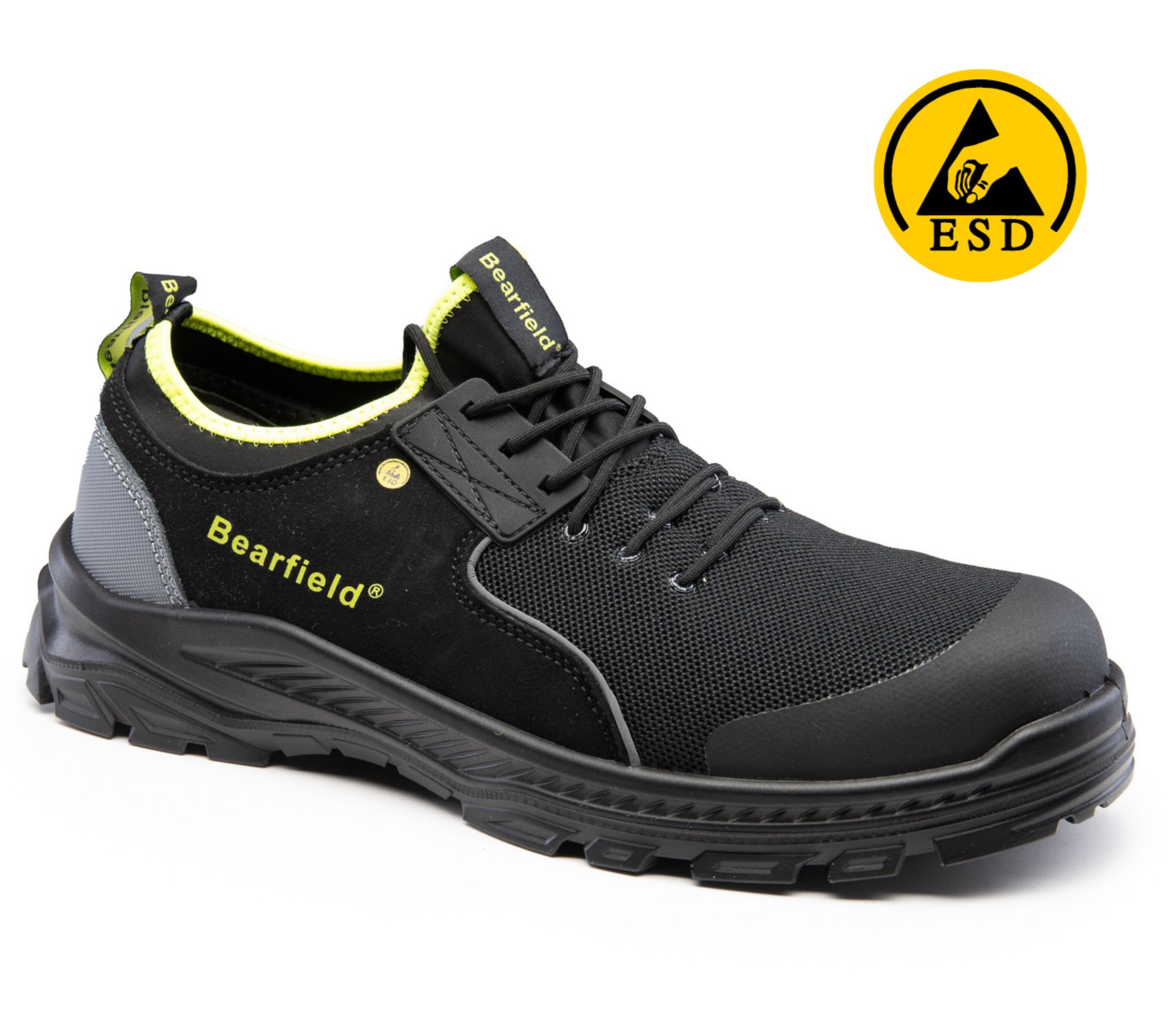 BEARFIELD Buty robocze Półbuty BOLTON S1PS SR FO ESD -  43,  czarny