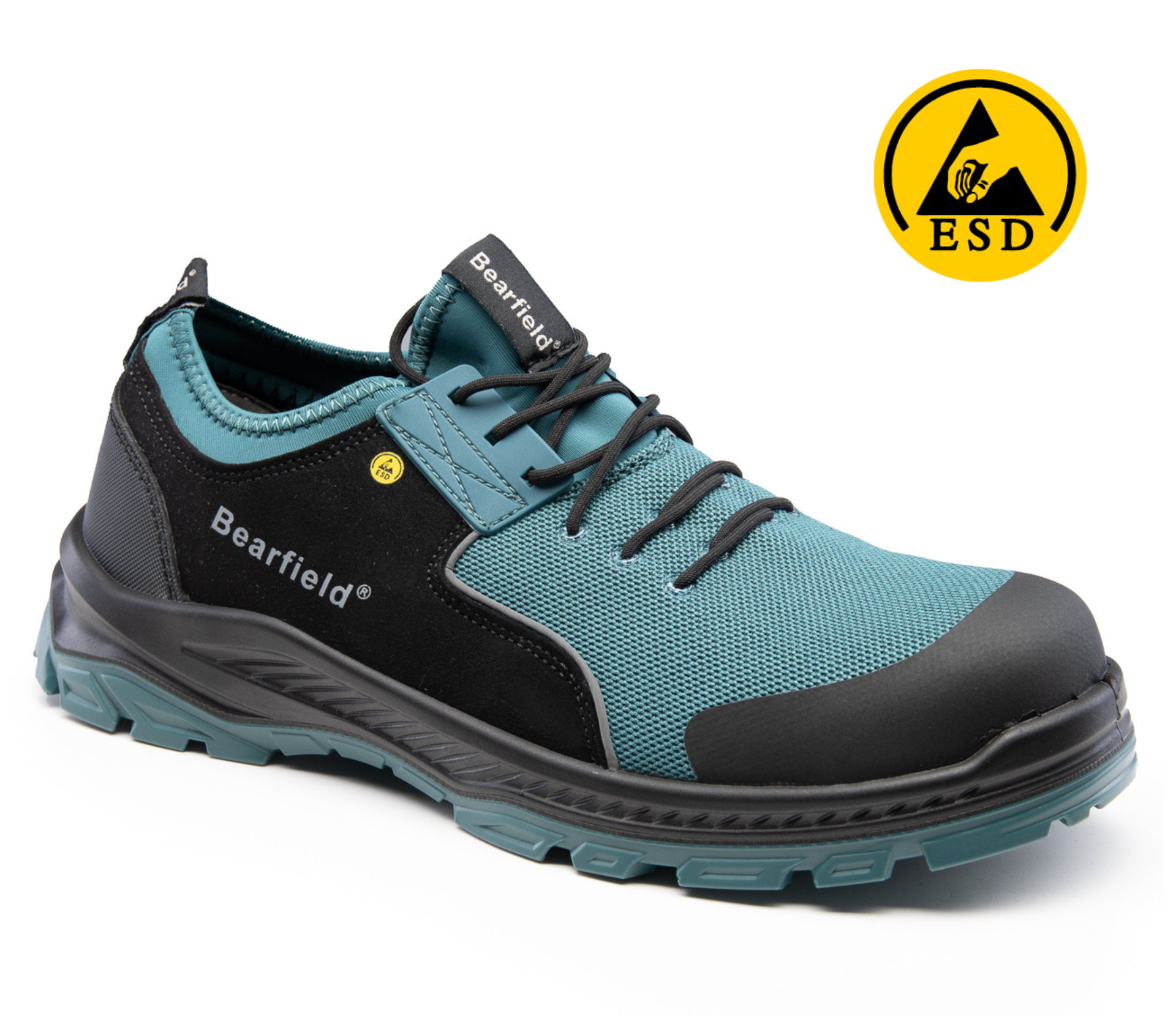 BEARFIELD Buty robocze Półbuty BOLTON S1PS SR FO ESD -  48,  turkusowy