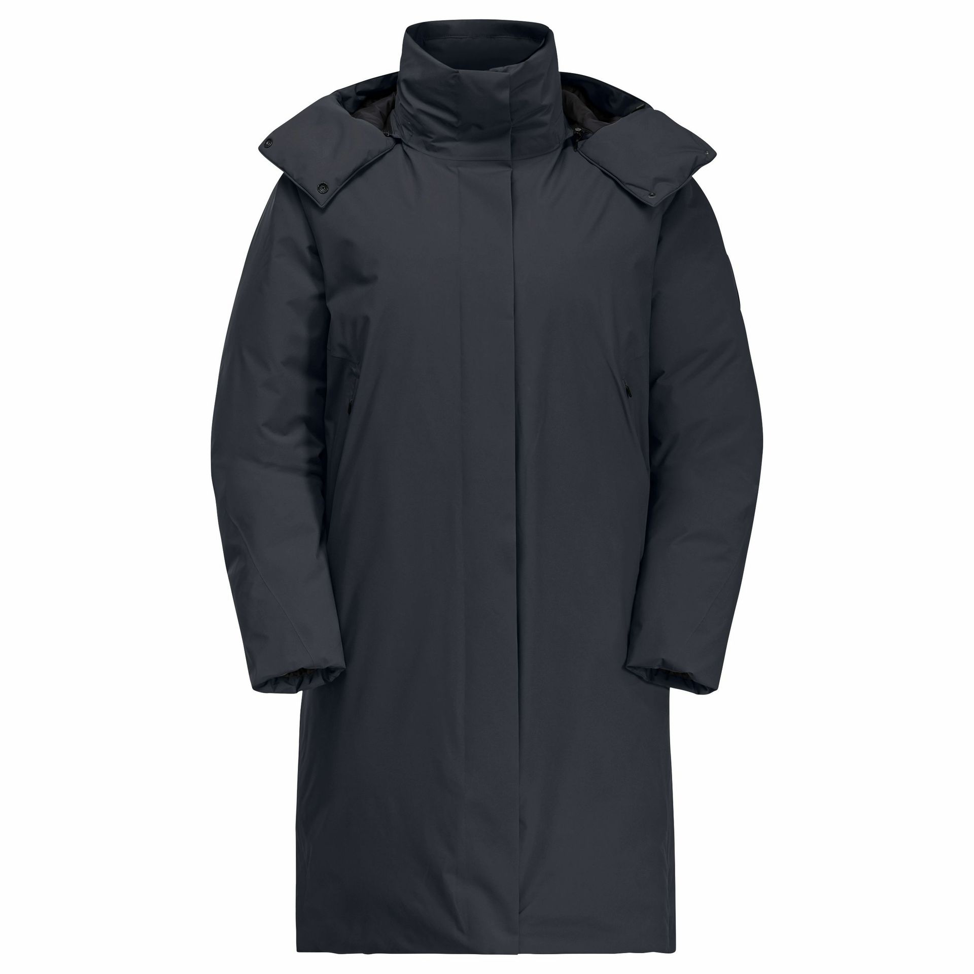 Damski płaszcz duchowy Jack Wolfskin  LUISENPLATZ COAT W dark navy - XS