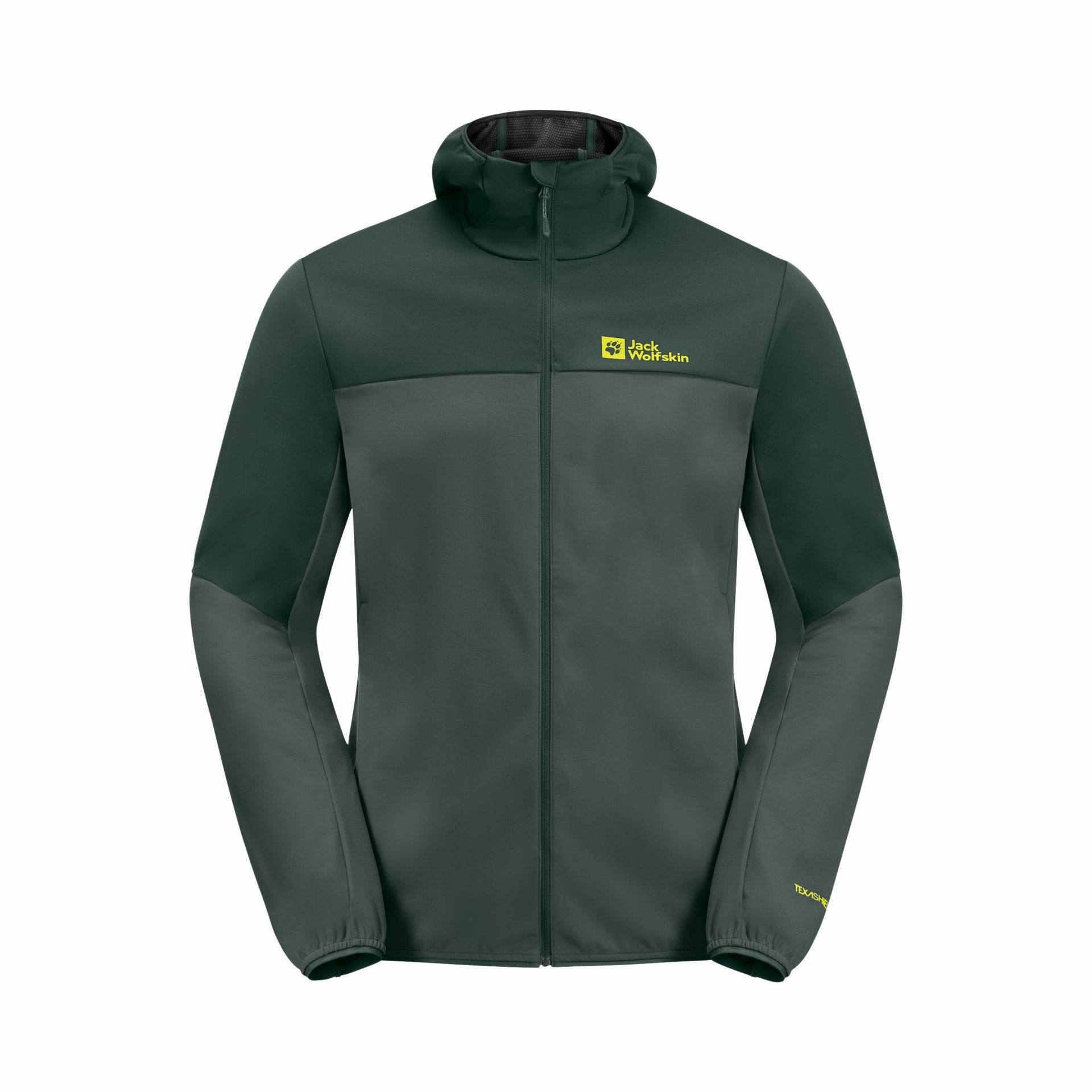 Męska kurtka softshellowa Jack Wolfskin FELDBERG HOODY M slate green - S