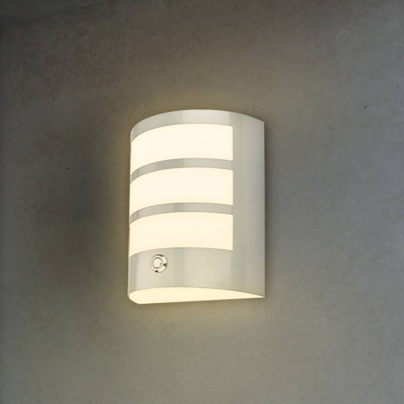 Briloner Kinkiet zewnętrzny LED 3793014 chrom plastikowy ściemniacz dotykowy