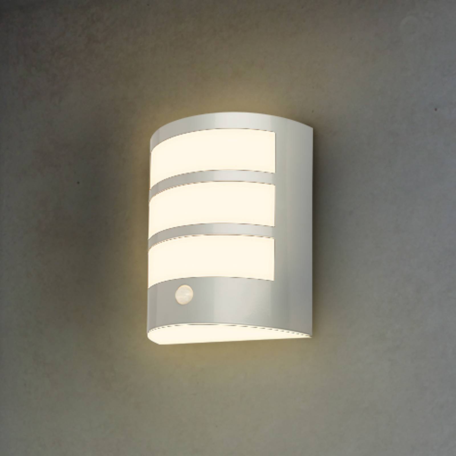 Briloner Akumulatorowy kinkiet zewnętrzny LED 3795014 chrom plastikowy czujnik