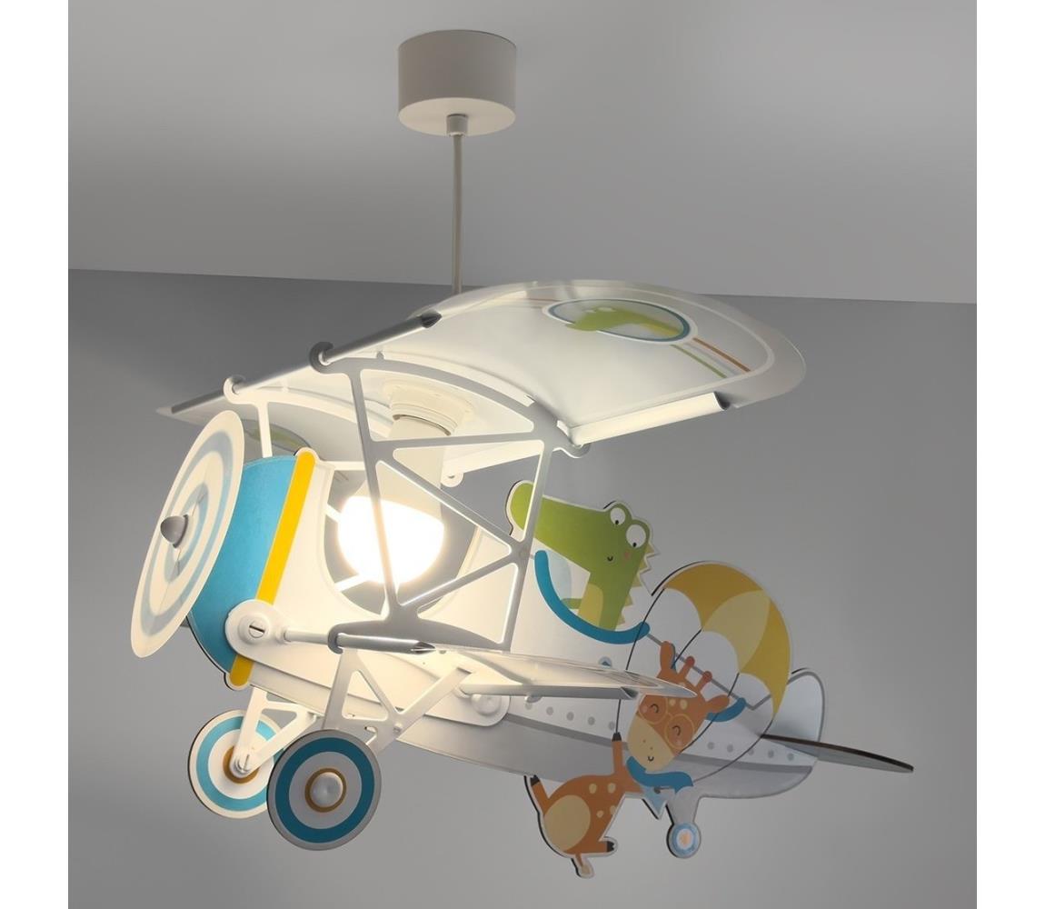 Dalber 54542 - Żyrandol dziecięcy LITTLE CROCODILE 1xE27/15W/230V