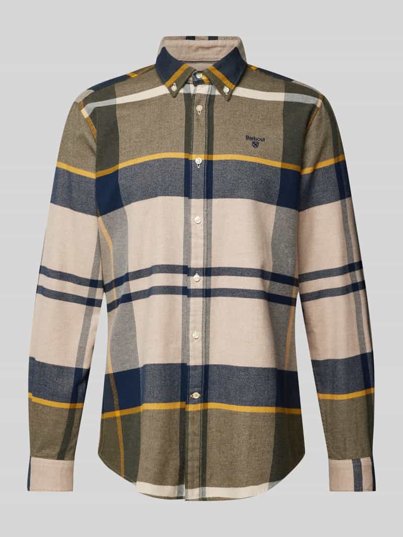 Koszula casualowa o kroju tailored fit z kołnierzykiem typu button down model ‘Iceloch’