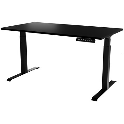 Biurko z elektryczną regulacją wysokości MOON LONG 150x80x72-120 czarny