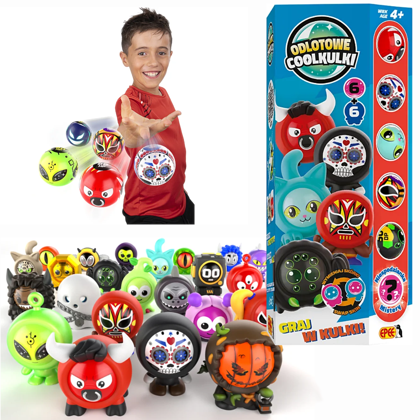 EPEE Figurka Odlotowe Coolkulki 6 kulek + 6 ubranek Totem Box D Czerwony