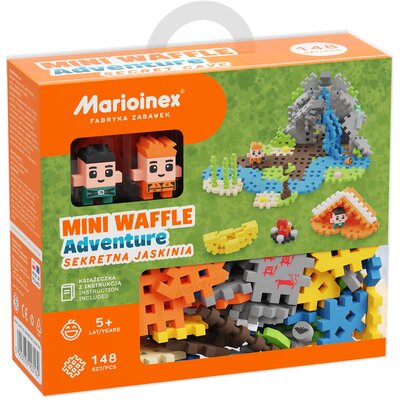 Marioinex, klocki, Mini Waffle, Sekretna Jaskinia, 148 el.