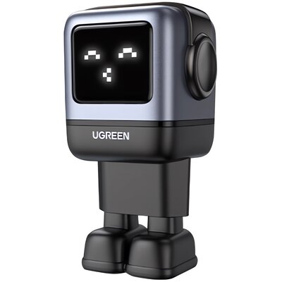 Ładowarka sieciowa Ugreen Nexode Robot GaN 65W 2x USB-C + USB Czarna