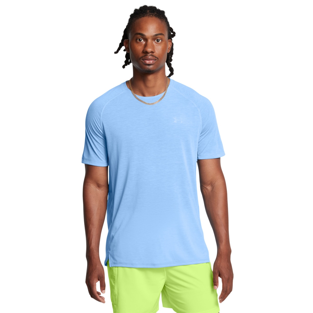 Męska koszulka treningowa Under Armour Vanish Energy SS - niebieska - UNDER ARMOUR