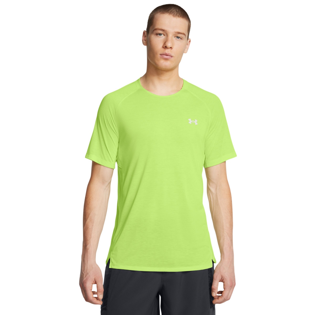 Męska koszulka do biegania Under Armour UA Trail Run Shortsleeve - zielona - UNDER ARMOUR