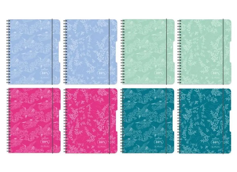 Brulion na spirali B5/80K kratka mix (4szt) - HERLITZ