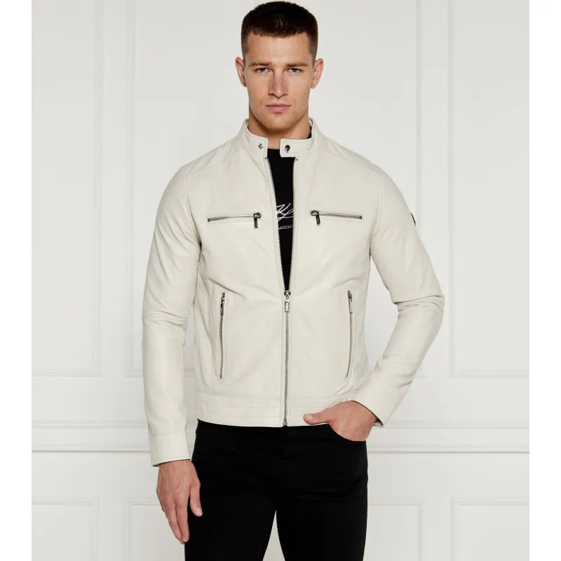 Karl Lagerfeld Skórzana kurtka | Regular Fit