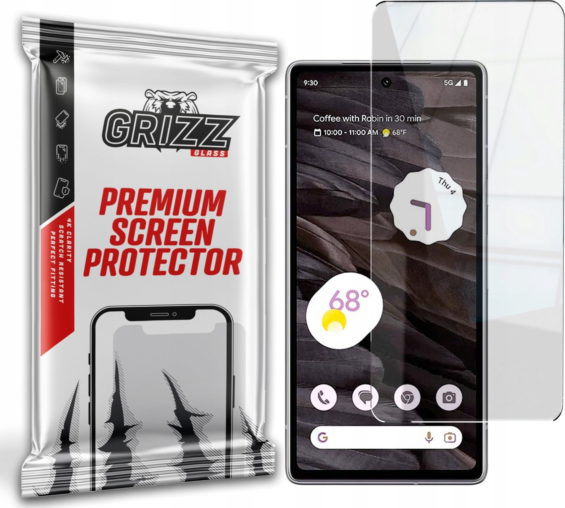 GrizzGlass Szkło hybrydowe GrizzGlass HybridGlass Google Pixel 7a