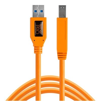 Tether Tools Kabel USB TetherPro USB 3.0 A-B Stecker 4,6 m orange - (CU5460ORG)