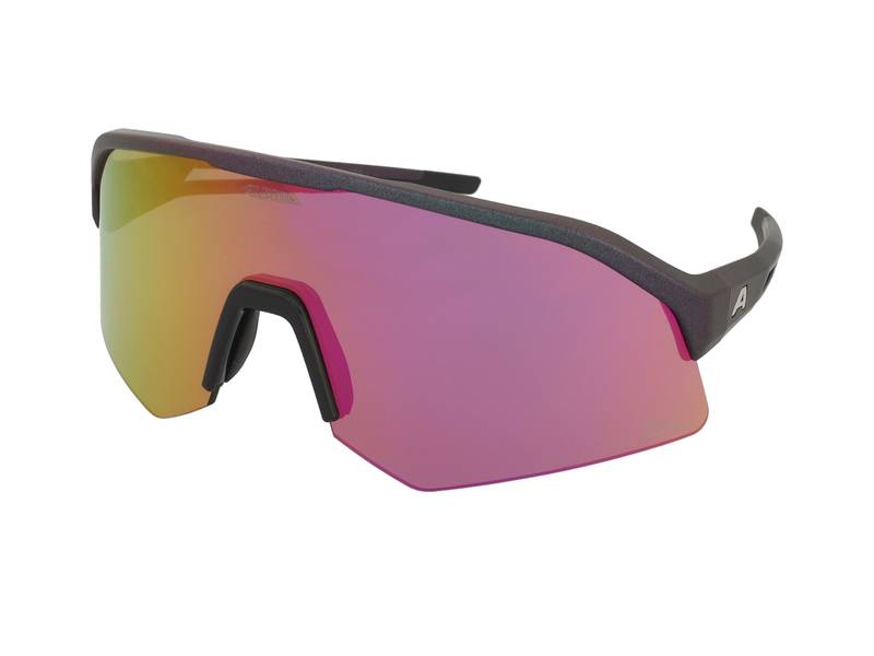 Okulary przeciwsłoneczne Alpina Sonic HR Q-Lite Black Purple Metalic Matt/Pink Mirror