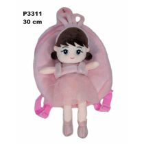 Sun-Day PLECAK PLUSZ LALKA 30CM ODPINANA ROZ P3311 SA