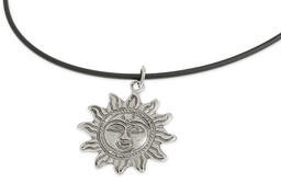 WISIOREK UŚMIECHNIĘTE SŁOŃCE talizmany kauczuk orient słońce symbole solarne (aj1546)