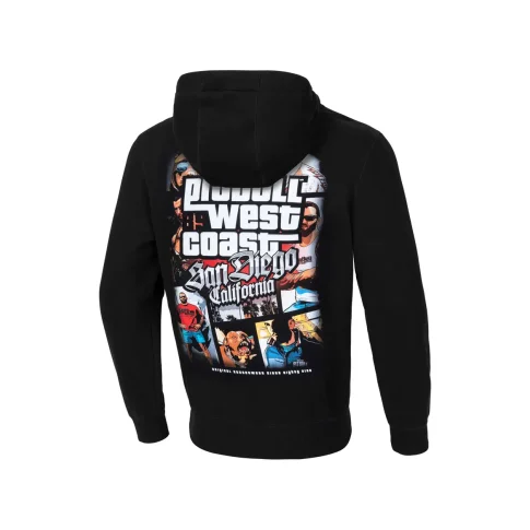 Pit Bull Bluza Z Kapturem Męska Most Wanted Hooded Black