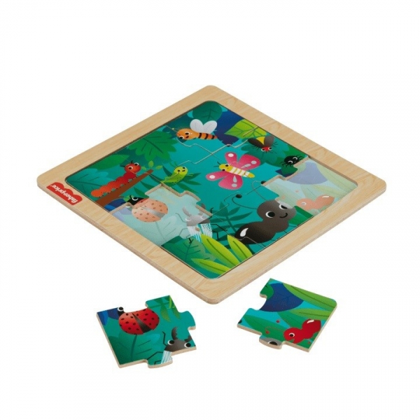Puzzle drewniane, owady (HXV15/HXV19). od 24 miesięcy