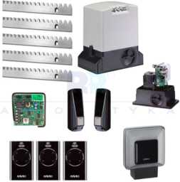 FAAC Zestaw DELTA 3 741 230V do 900 kg + Lampa XLED + Listwa (5 m)