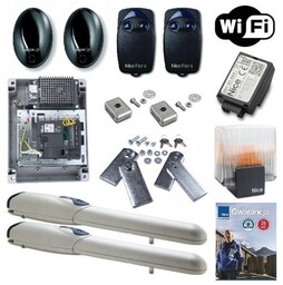 Nice Zestaw WINGO WG3524 24V do 200 kg FLO2R-S + LAMPA ELDC + BIDI WIFI
