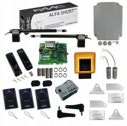 FAAC Zestaw ALFA SHORT 414 do 1,8 m + Lampa XLED
