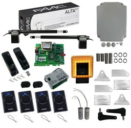 FAAC Zestaw ALFA 414 do 3 m + Lampa XLED + 4 Piloty