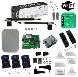 FAAC Zestaw ALFA 414 do 3 m + 3 Piloty + WIFI SUPLA