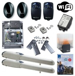 Nice Zestaw WINGO WG2024 24V do 200 kg FLO2R-S + LAMPA ELDC + BIDI WIFI