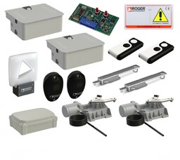 ROGER Zestaw KIT BR21/362/F BRUSHLESS 36V do bram skrzydłowych o długości skrzydła do 5 m