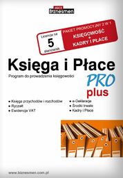 Księga Przychodów i Rozchodów PRO Plus - 1 firma / 5 stanowis