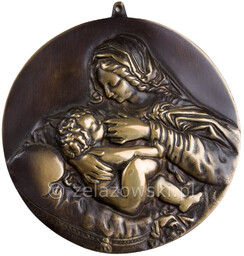 Medalion Matka Boska z Dzieciątkiem M19