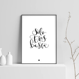 Plakat Solo Dios Basta