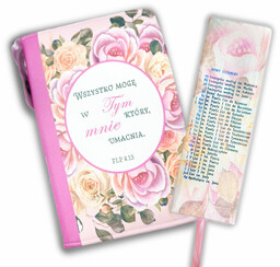 Okładka, etui na Pismo Święte PALLOTTINUM 18x12 na zamek + zakładka