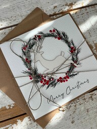 Kartka świąteczna ręcznie robiona na Boże Narodzenie