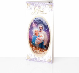 Kartka na Boże Narodzenie - złocona