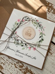 Zaproszenia na pierwszą komunię świętą z personalizacją - pierwsza komunia święta