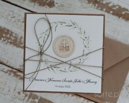 Zaproszenia na pierwszą komunię świętą z personalizacją - pierwsza komunia święta