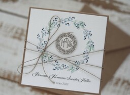 Zaproszenia na pierwszą komunię świętą z personalizacją - pierwsza komunia święta