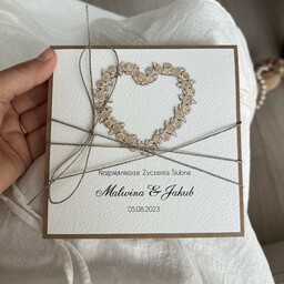 Wyjątkowa Kartka ślubna z personalizacją