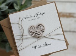 Wyjątkowa Kartka ślubna z personalizacją