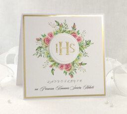 Zaproszenia na Pierwszą Komunię Swiętą, wzór 14B