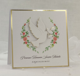 Zaproszenia na Pierwszą Komunię Swiętą, wzór 32E