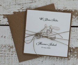 Wyjątkowa Kartka ślubna z personalizacją