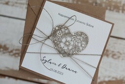 Wyjątkowa Kartka ślubna z personalizacją