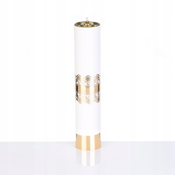 Świeca olejowa na wkład. 31 cm regulowana biała