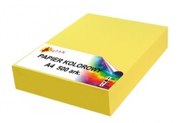 Papier kolorowy A4 80g żółty cytrynowy 3540-100 3540-500, Ilość arkuszy: 500 arkuszy